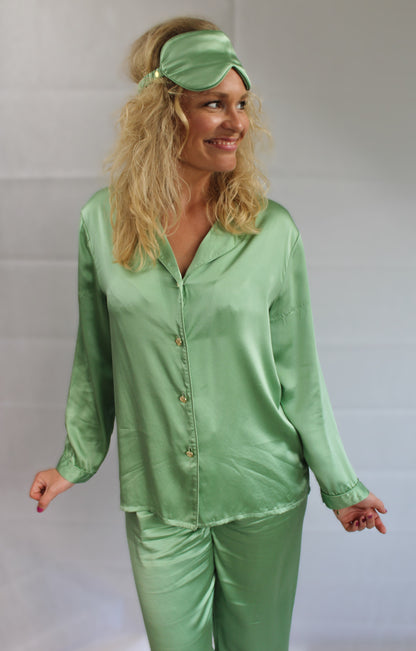 Grønn Pysjamas Silke - Limited edition