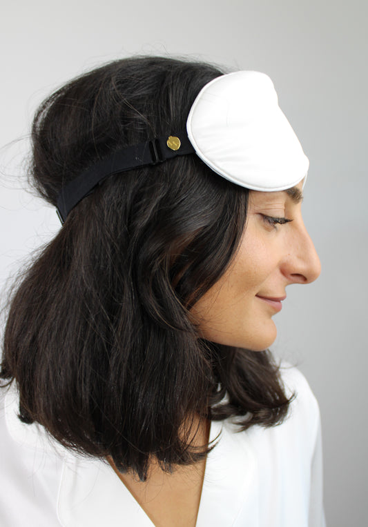 Hvit Sovemaske Silke