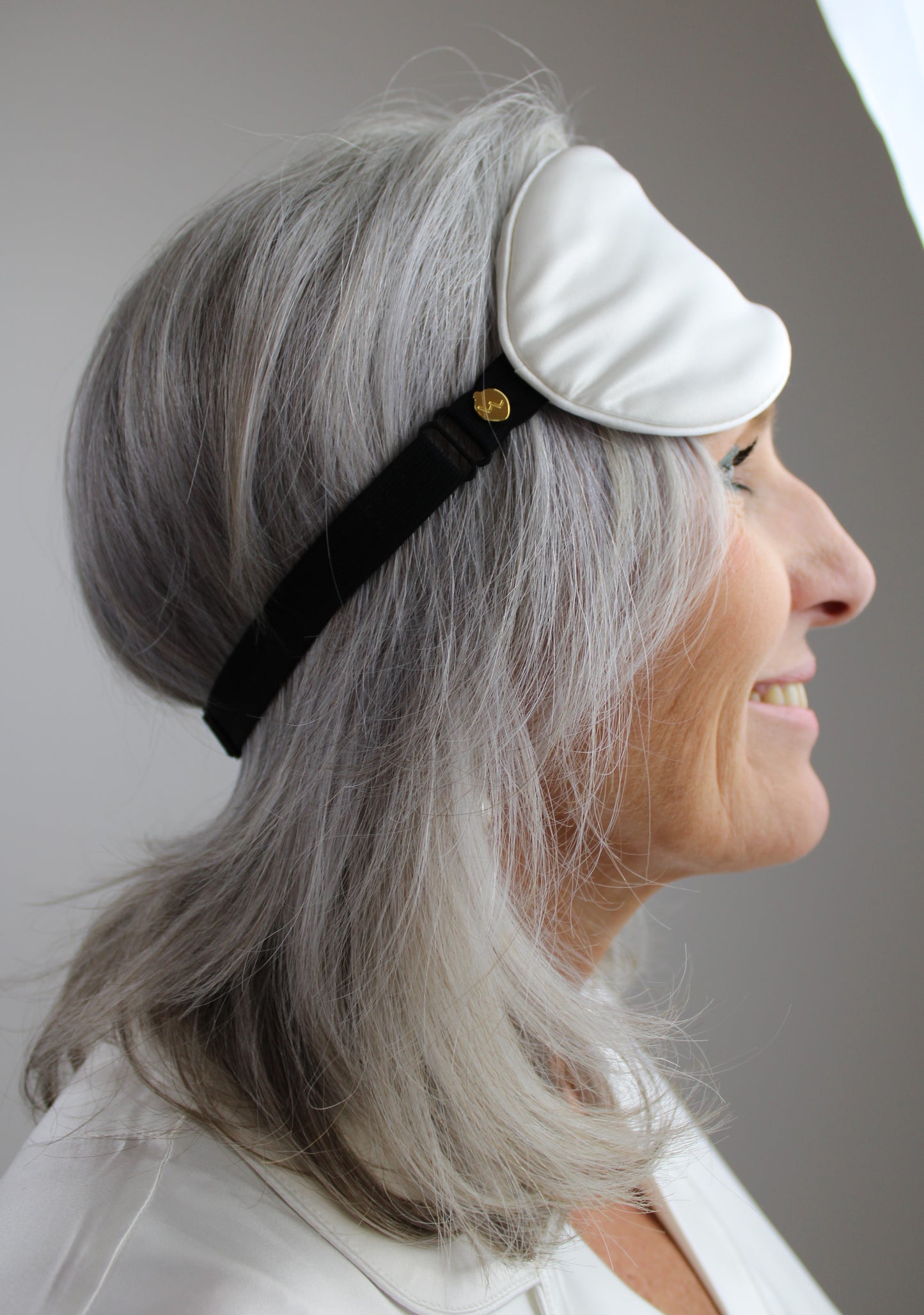 Hvit Sovemaske Silke